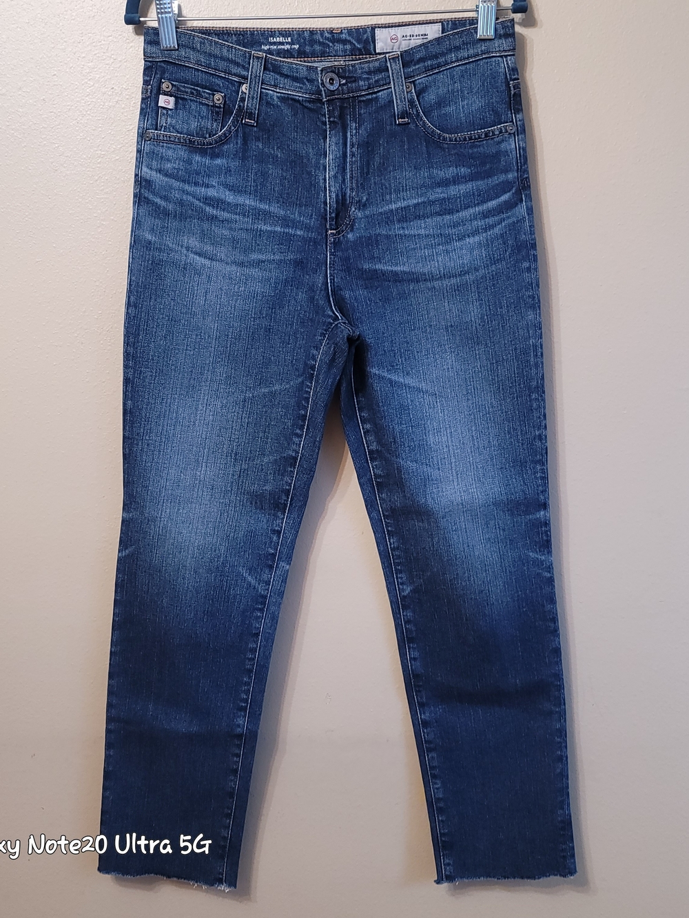 NWOT AG Adriano Goldschmied The Isabelle High Rise Straight Leg Crop Jeans 27